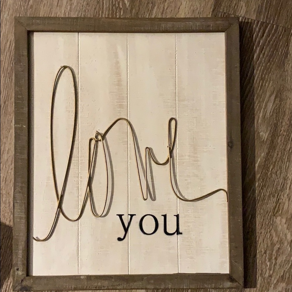 Love you wall art